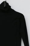 BASERANGE Turtleneck T-shirt sweater TTOMT series collection Organic cotton Portugal BAS-TTOMT-RI-000-HEI Black
